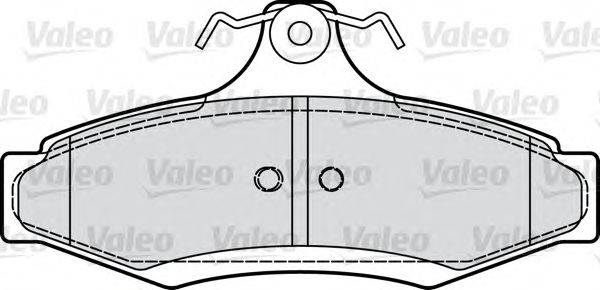 Комплект тормозных колодок, дисковый тормоз VALEO 598902
