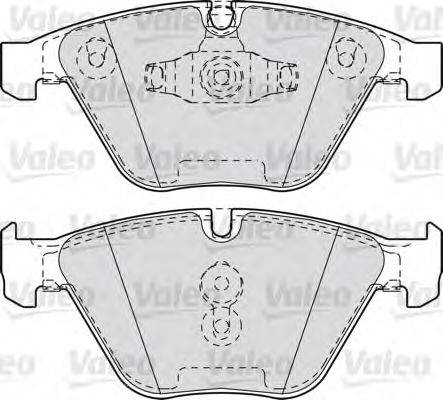 Комплект тормозных колодок, дисковый тормоз VALEO 601027