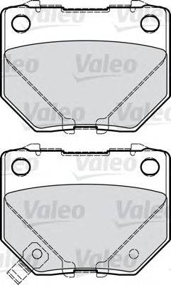 Комплект тормозных колодок, дисковый тормоз VALEO 598916