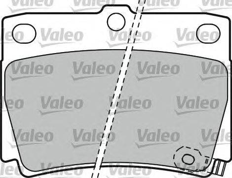 Комплект тормозных колодок, дисковый тормоз VALEO 598778