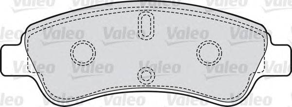 Комплект тормозных колодок, дисковый тормоз VALEO 23599