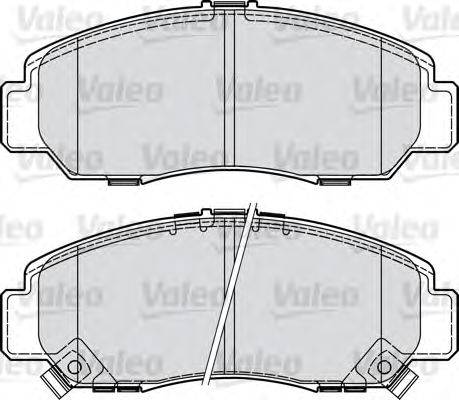 Комплект тормозных колодок, дисковый тормоз VALEO 598887
