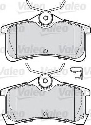Комплект тормозных колодок, дисковый тормоз VALEO 598810