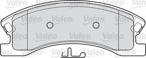 Комплект тормозных колодок, дисковый тормоз VALEO 598833
