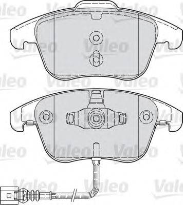 Комплект тормозных колодок, дисковый тормоз VALEO 601036