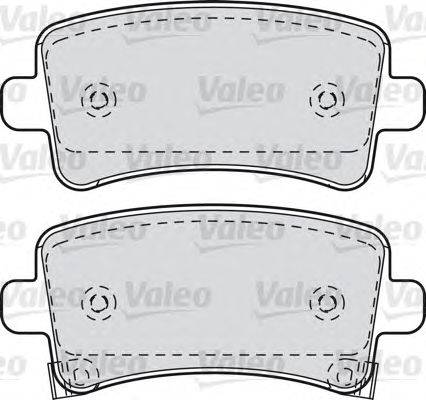 Комплект тормозных колодок, дисковый тормоз VALEO 601049