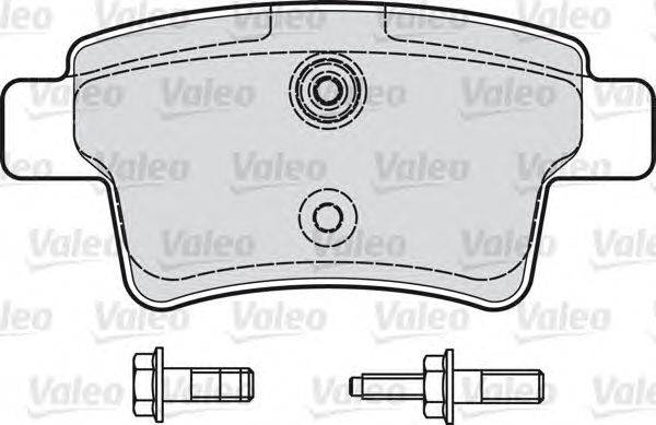Комплект тормозных колодок, дисковый тормоз VALEO 598936