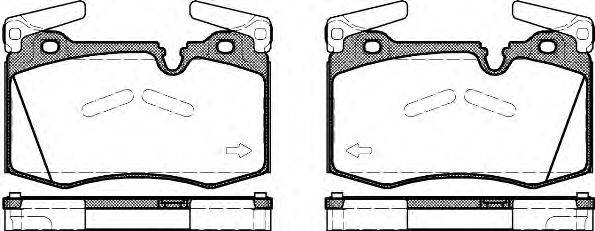 Комплект тормозных колодок, дисковый тормоз WOKING P12743.00