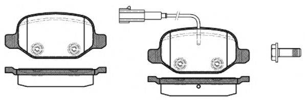 Комплект тормозных колодок, дисковый тормоз WOKING P6273.02