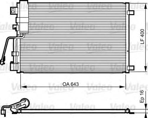 Конденсатор, кондиционер VALEO 814009