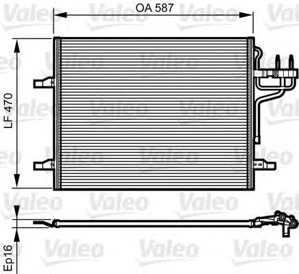 Конденсатор, кондиционер VALEO 814185