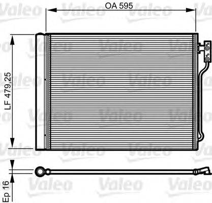 Конденсатор, кондиционер VALEO 814192