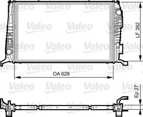 Радиатор, охлаждение двигателя VALEO 735279