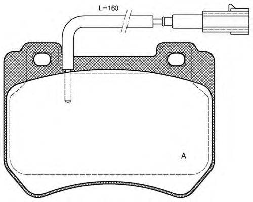 Комплект тормозных колодок, дисковый тормоз OPEN PARTS BPA144401