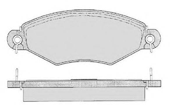 Комплект тормозных колодок, дисковый тормоз RAICAM 16521
