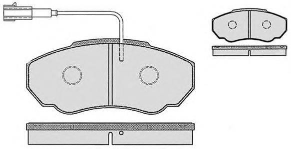 Комплект тормозных колодок, дисковый тормоз CONTINENTAL BA2241