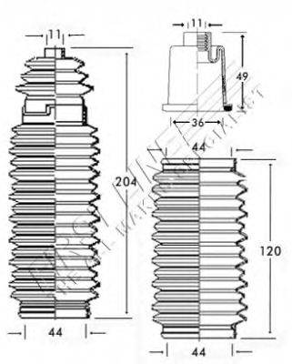 Пыльник, рулевое управление FIRST LINE FSG3164