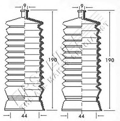 Пыльник, рулевое управление FIRST LINE FSG3187