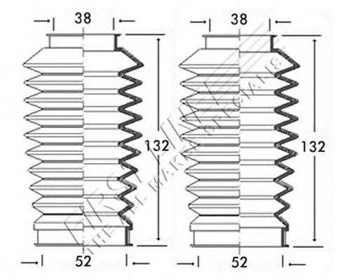 Пыльник, рулевое управление FIRST LINE FSG3189