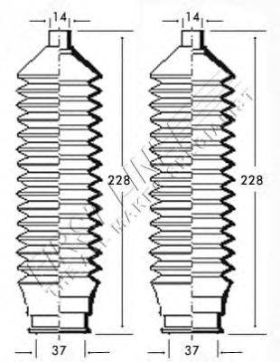 Пыльник, рулевое управление FIRST LINE FSG3196