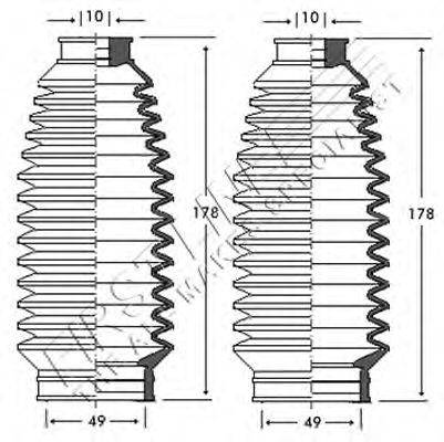 Пыльник, рулевое управление FIRST LINE FSG3236