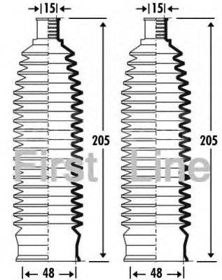 Пыльник, рулевое управление FIRST LINE FSG3268