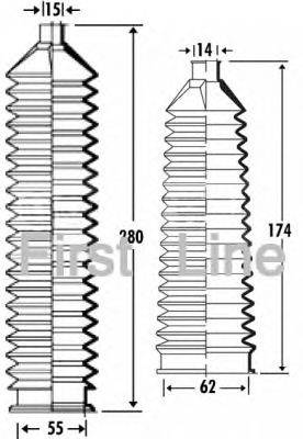 Пыльник, рулевое управление FIRST LINE FSG3303