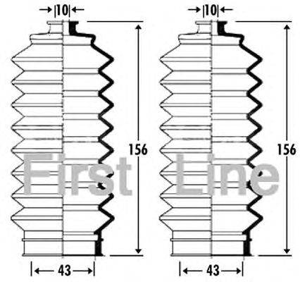 Пыльник, рулевое управление FIRST LINE FSG3305