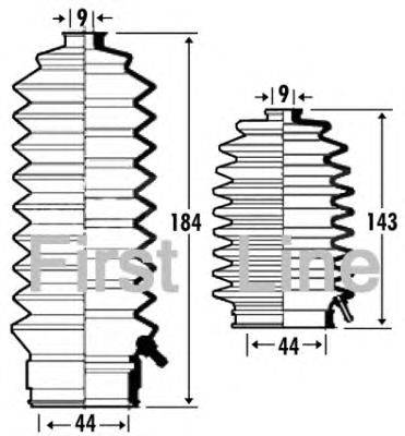 Пыльник, рулевое управление FIRST LINE FSG3309