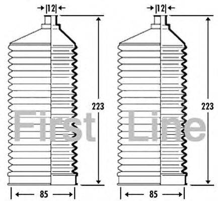 Пыльник, рулевое управление FIRST LINE FSG3336