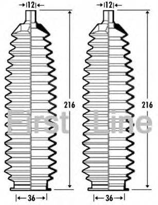 Пыльник, рулевое управление FIRST LINE FSG3350