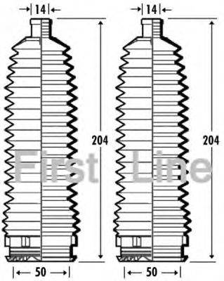 Пыльник, рулевое управление FIRST LINE FSG3384