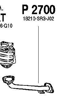 Труба выхлопного газа FENNO P2700
