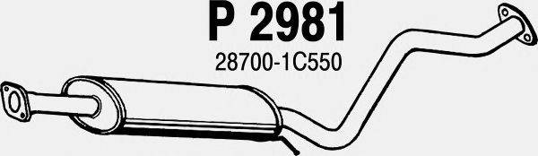 Средний глушитель выхлопных газов FENNO P2981