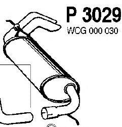 Глушитель выхлопных газов конечный FENNO P3029