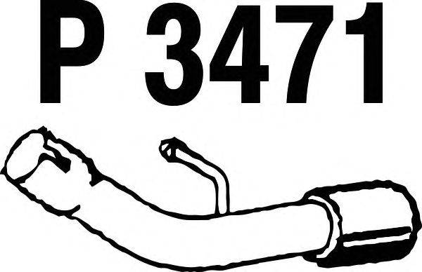 Труба выхлопного газа FENNO 3471