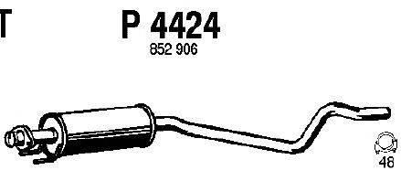 Средний глушитель выхлопных газов FENNO P4424