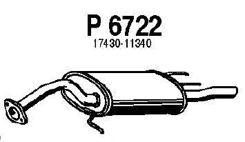 Глушитель выхлопных газов конечный FENNO P6722