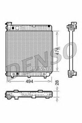 Радиатор, охлаждение двигателя NPS 62632