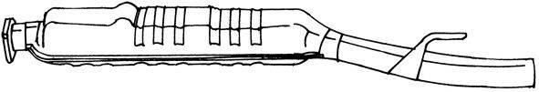 Средний глушитель выхлопных газов SIGAM 35437