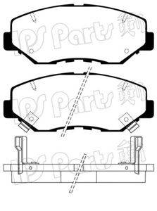 Комплект тормозных колодок, дисковый тормоз IPS Parts IBD-1486