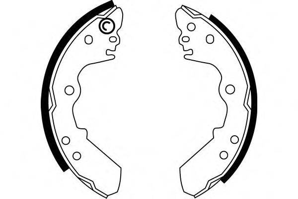 Комплект тормозных колодок E.T.F. 09372