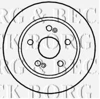 Тормозной диск BORG & BECK BBD4643
