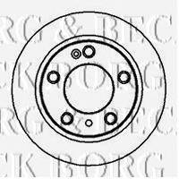Тормозной диск BORG & BECK BBD4043