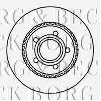 Тормозной диск BORG & BECK BBD4116