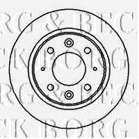 Тормозной диск BORG & BECK BBD4190
