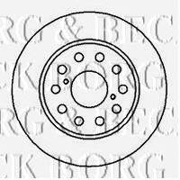 Тормозной диск BORG & BECK BBD4208