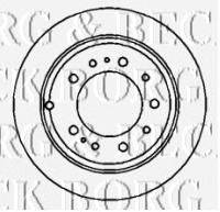 Тормозной диск BORG & BECK BBD4343