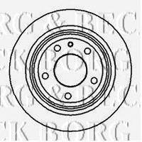 Тормозной диск BORG & BECK BBD4422