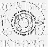 Тормозной диск BORG & BECK BBD4513